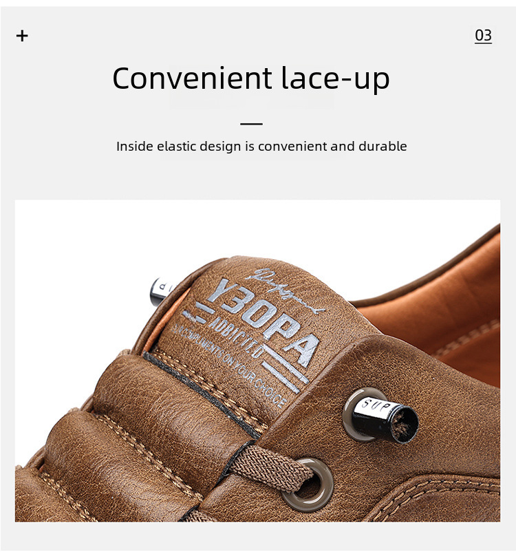 New soft leather cowhide men's shoes soft sole trend every day casual leather shoes board shoes_voghion.com