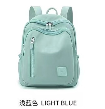 Mochila sencilla e informal para mujer, bolso portátil de gran capacidad para viajes y desplazamientos, mochila versátil de tela de nailon de gran capacidad para mujer