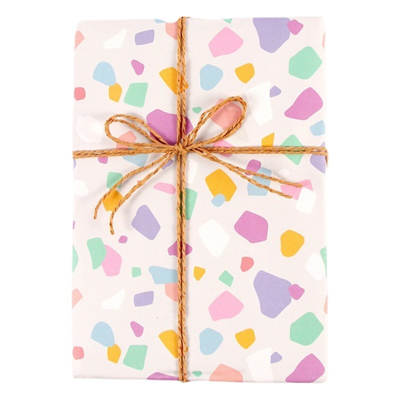 Papel de Regalo Amazon Love Rainbow Pebble, Papel de Regalo para el Día de San Valentín, Bolsa de Papel para Regalo, Papel para Cubiertas de Libros, Caja de Regalo al por Mayor