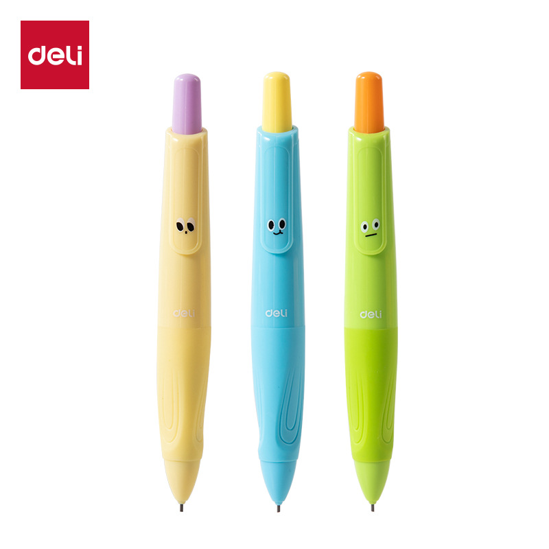 DELI SH404-09 escritura automática lápiz activo de 0.9mm para principiantes sin cortar lápiz activo resistente a romper
