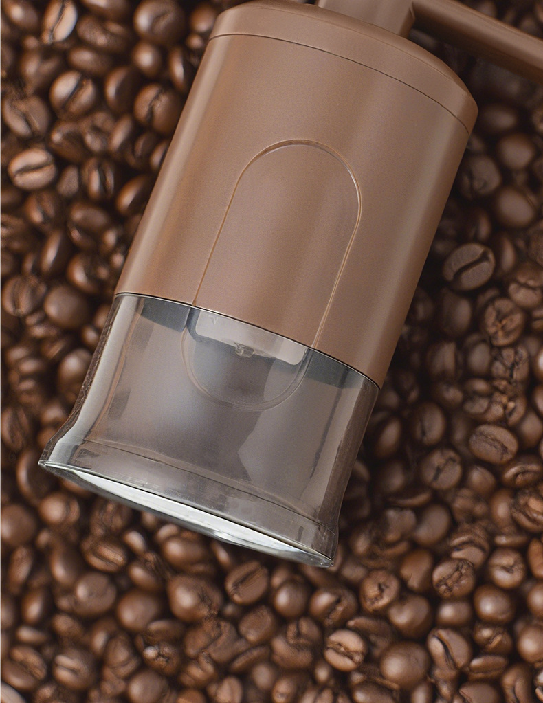 Manuale per uso domestico, pratico macinino per chicchi di caffè con macinatura regolabile, realizzato a mano._voghion.com