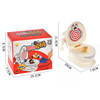 Realistic toilet, interactive table toy for double, family games, wholesale