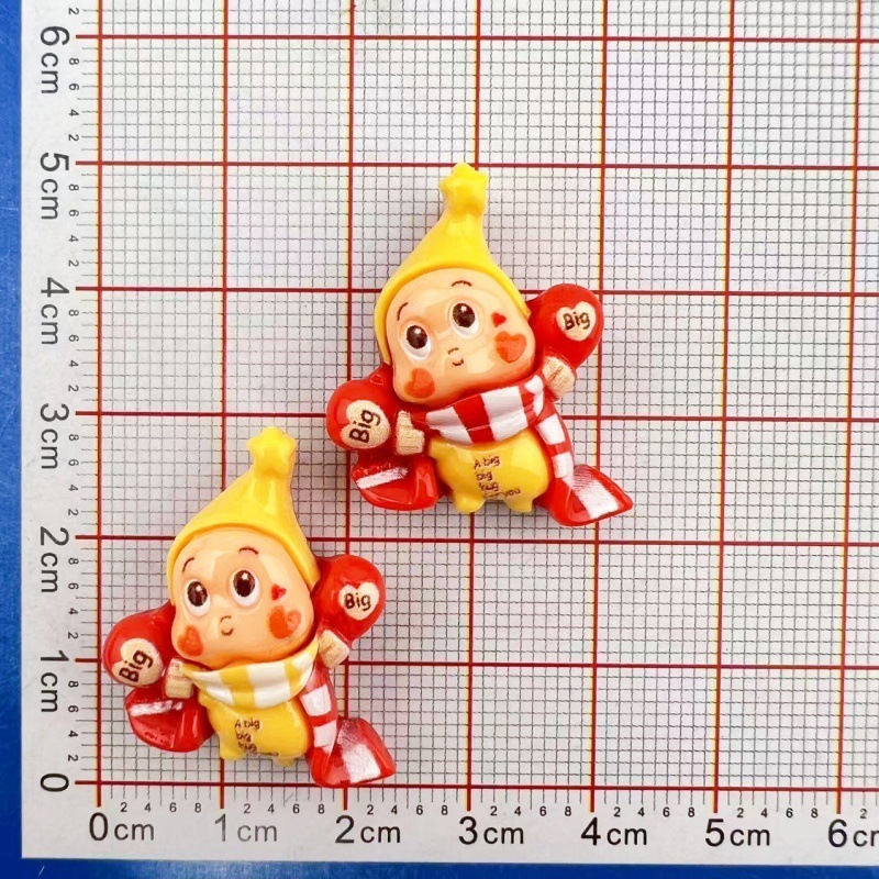 漫画かわいいスターマン小さなペンダントアクセサリー diy 手作りヘアピンキーホルダー携帯電話ケース樹脂アクセサリーパッチ|undefined