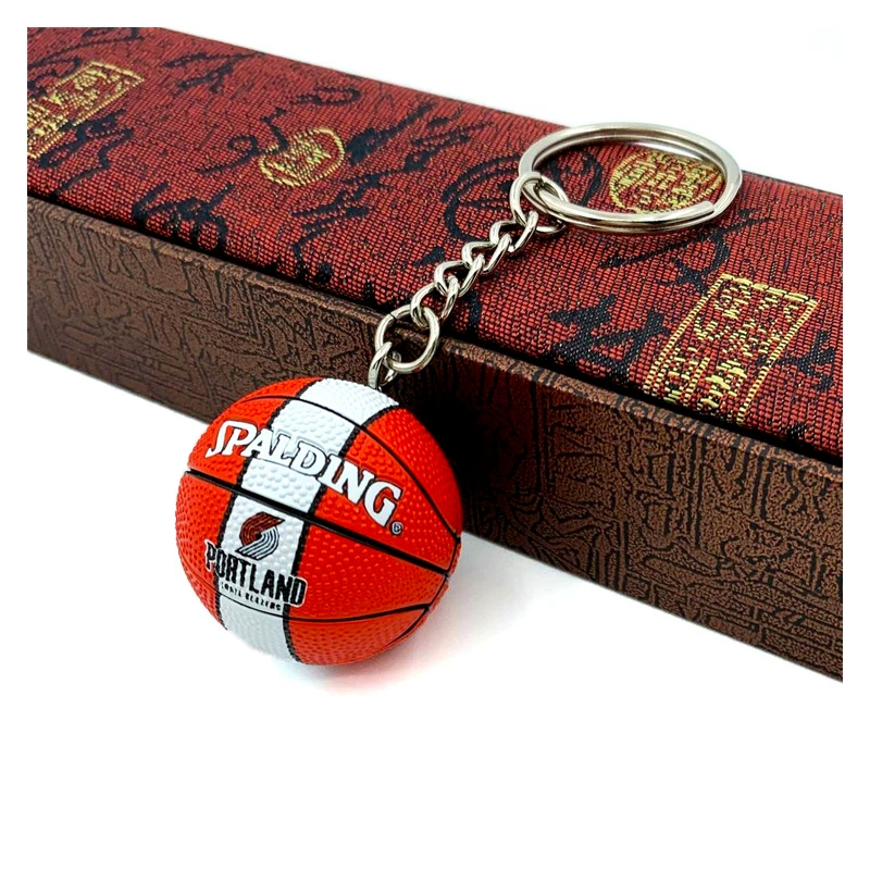 Баскетбольная брелочная подвеска в виде мини-шара NBA, 7,75 × 6,23 × 5,85 см, смешанные цвета команд