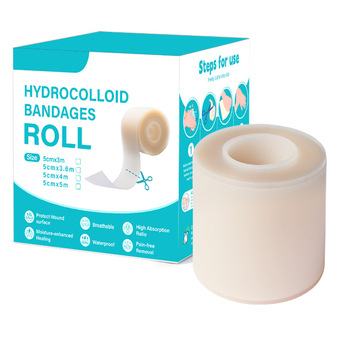 跨境水胶体敷料医用隐形卷材伤口护理水胶体卷可裁剪人工皮敷料卷