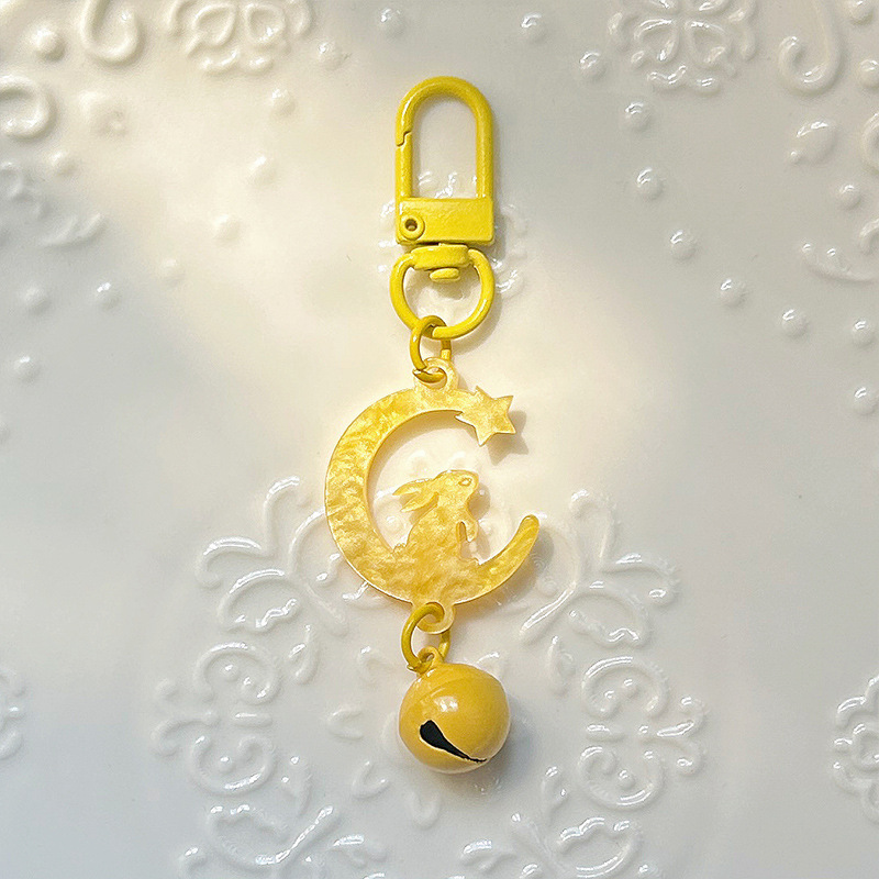 mid-autumn festival rabbit ornaments streamer jade hare moon key chain lovely bag keychain pendant small gift wholesale