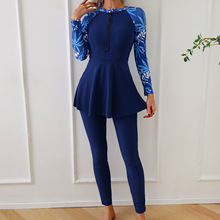 新款穆斯林泳衣中东保守泳衣亚马逊速卖通欧美女士游泳衣厂家批发