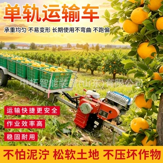 全地形单轨运输车自走式柴油爬坡轨道车山地果园单轨运输车