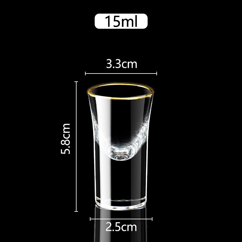 Taza de vino blanco conjunto casero pequeña copas de oro de hoja de oro copas de vino de una taza de vino de vidrio de alta calidad con marco
