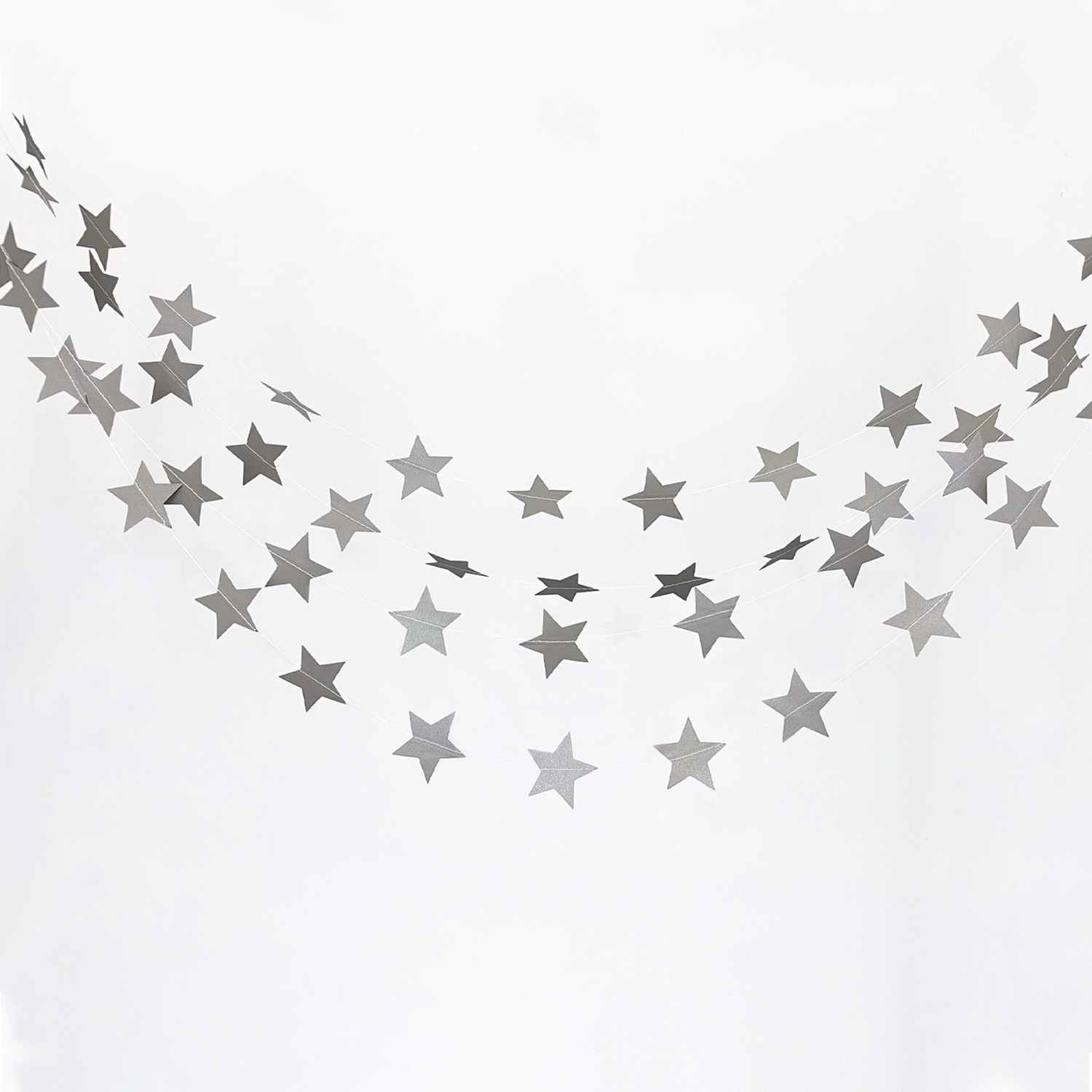 Estrellas grises de plata