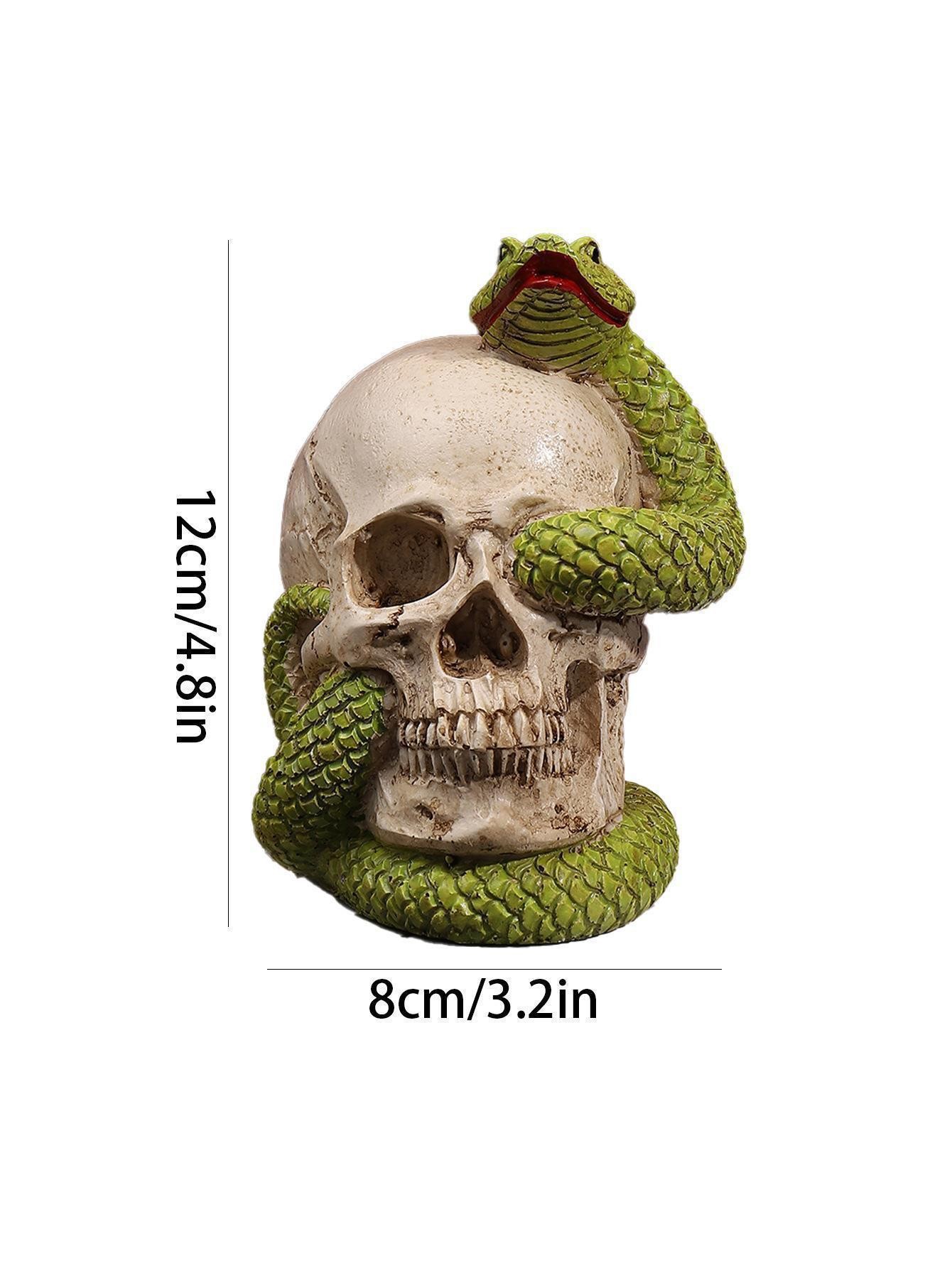 Transfronterizo nuevo Halloween cráneo linterna Festival resina cráneo artesanía Festival atmósfera decoraciones en stock