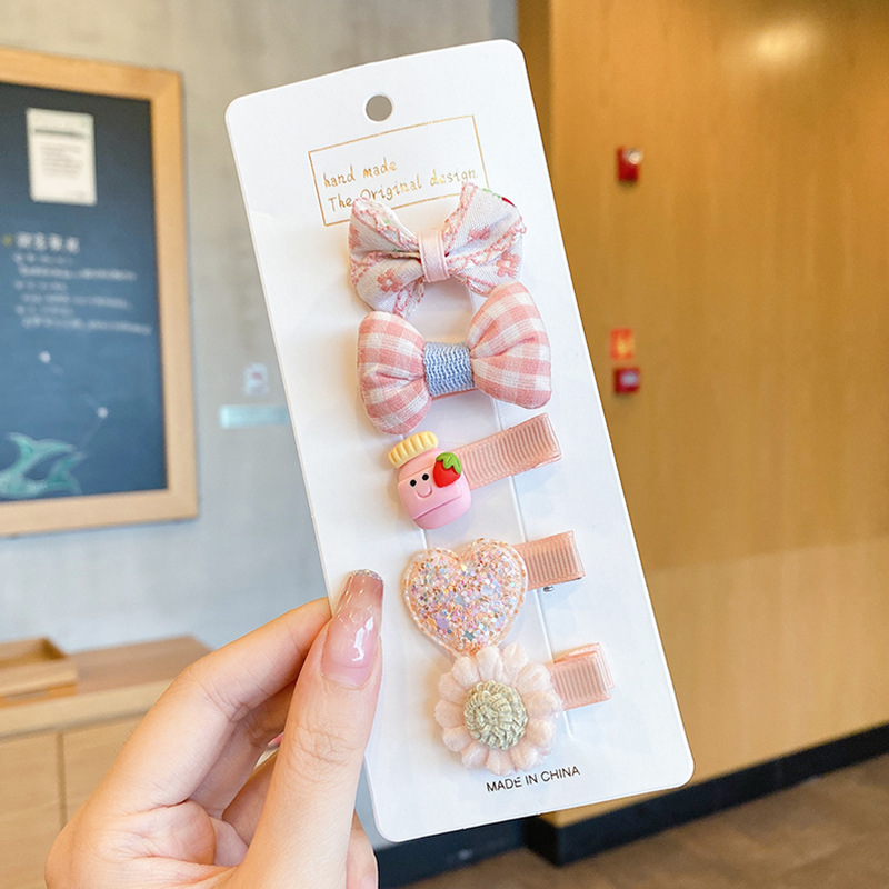 Clip para el cabello de bebé niñita no daña la tarjeta de cabello para niños adorable clip de cabello de mar de supercabel