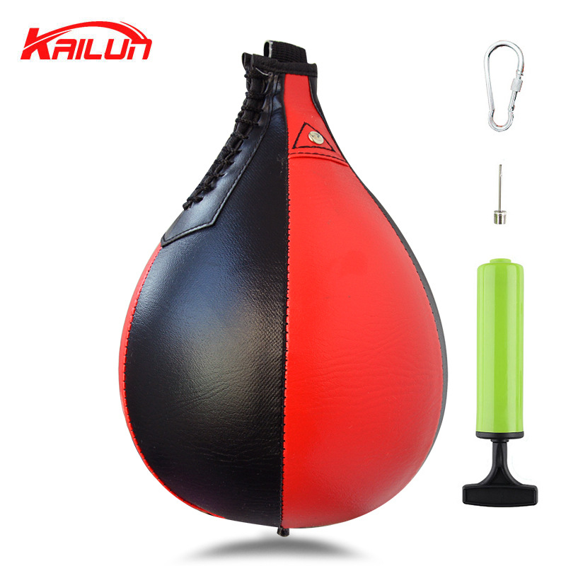 Bola DE VELOCIDAD DE BOXEO colgando bola en forma de pera Bola de reacción familia fitness bolsa de arena gimnasio Bola de cordón Tierra