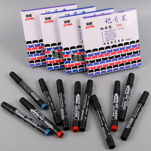 Oil-based marker pen black waterproof inerasable large-head pen logistics express thick pen thickened ink marker pen