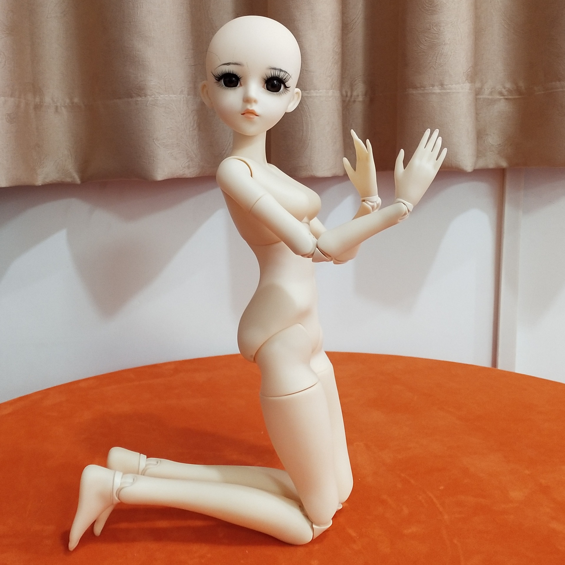 도리스 키티 인형 인형 수제 수정 인형 60cm 모델 공동 이동식 인형 3 점 bjd 인형