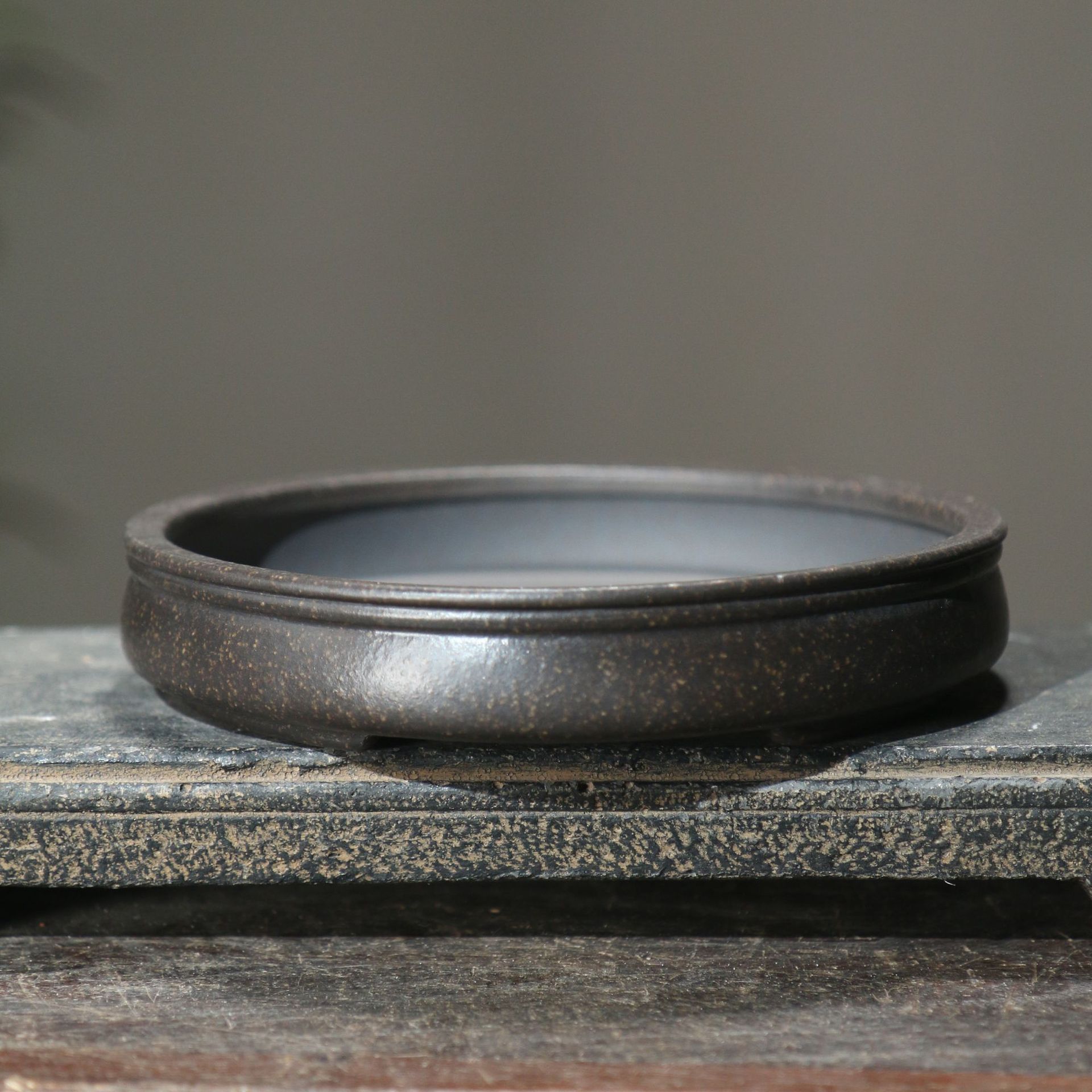 紫砂花盆附石菖蒲盆无孔水仙盆假山盆吸水石上水石水生植物盆景盆