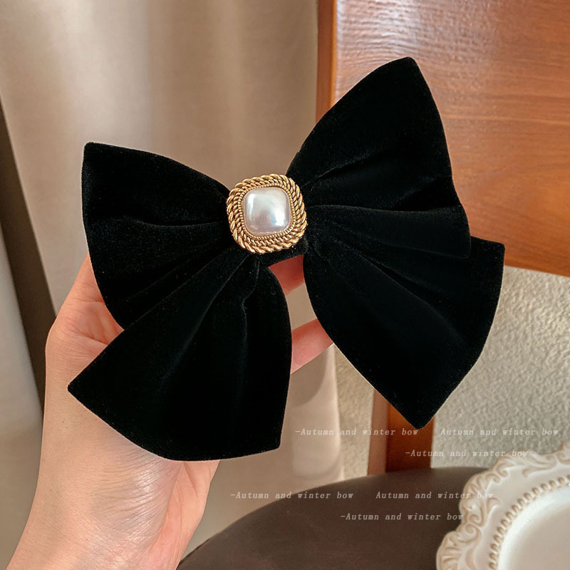 丝绒蝴蝶结-黑