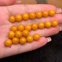 天然俄料琥珀蜜蜡老蜜圆珠散珠蜡质浓郁饱满文玩配饰手链手串批发