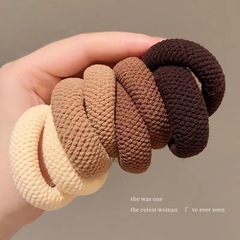 厚みのある高弾性 2025 新しい女性用ゴムバンドヘアバンド、ハイポニーテール、耐久性のあるタオルリング、ヘアロープ、ヘッドバンド