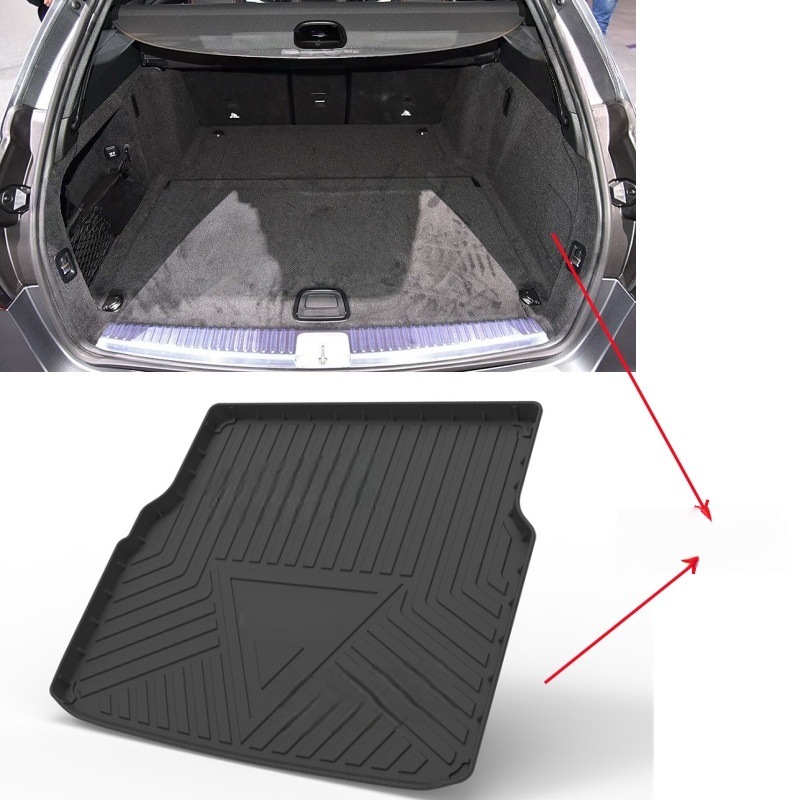 Mats TPE Rubber | Mercedes-Benz Universal Foot Pad - c-class-estate-mercedes-s205-trunk-mat