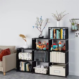 Simple Floor Bookshelf Desk Storage Cabinet Table Bookcase Children's Student Storage Bookshelf Living Room Storage Rack