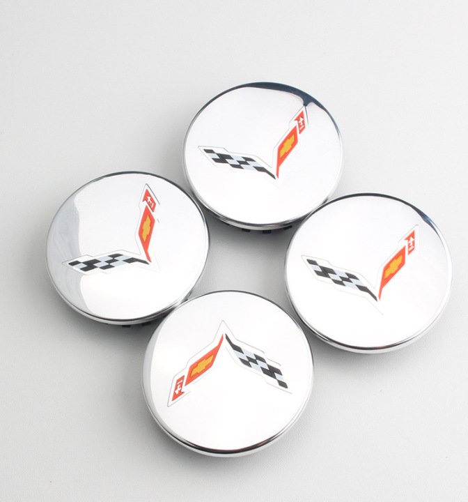 4x 68mm Chevrolet Corvette Nabendeckel Radkappen