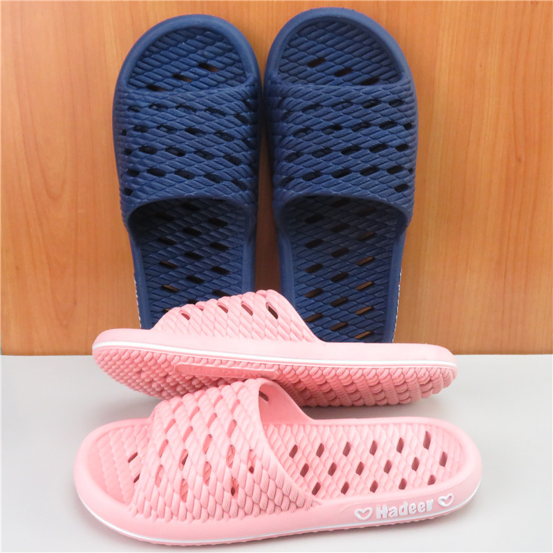 남성과 여성을위한 속건 누출 욕실 슬리퍼 커플 홈 부드러운 두꺼운 바닥 미끄럼 방지 중공 목욕 샌들 도매
