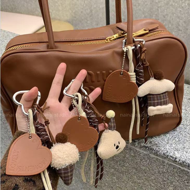 可爱いインスタ小能ストラップぬいぐるみiuバッグ挂け编みひも韩系登山ロープバッグ挂けキーホルダー高颜|undefined
