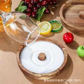 现货木质鸡尾酒调味盘酒吧调酒沾盐器多功能沾糖盘盐边盘调味板