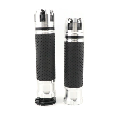 Motorcycle Modified Handlebar Grips, Motorcycle Handle Cover - 1-pair-in-pvc-box-silver