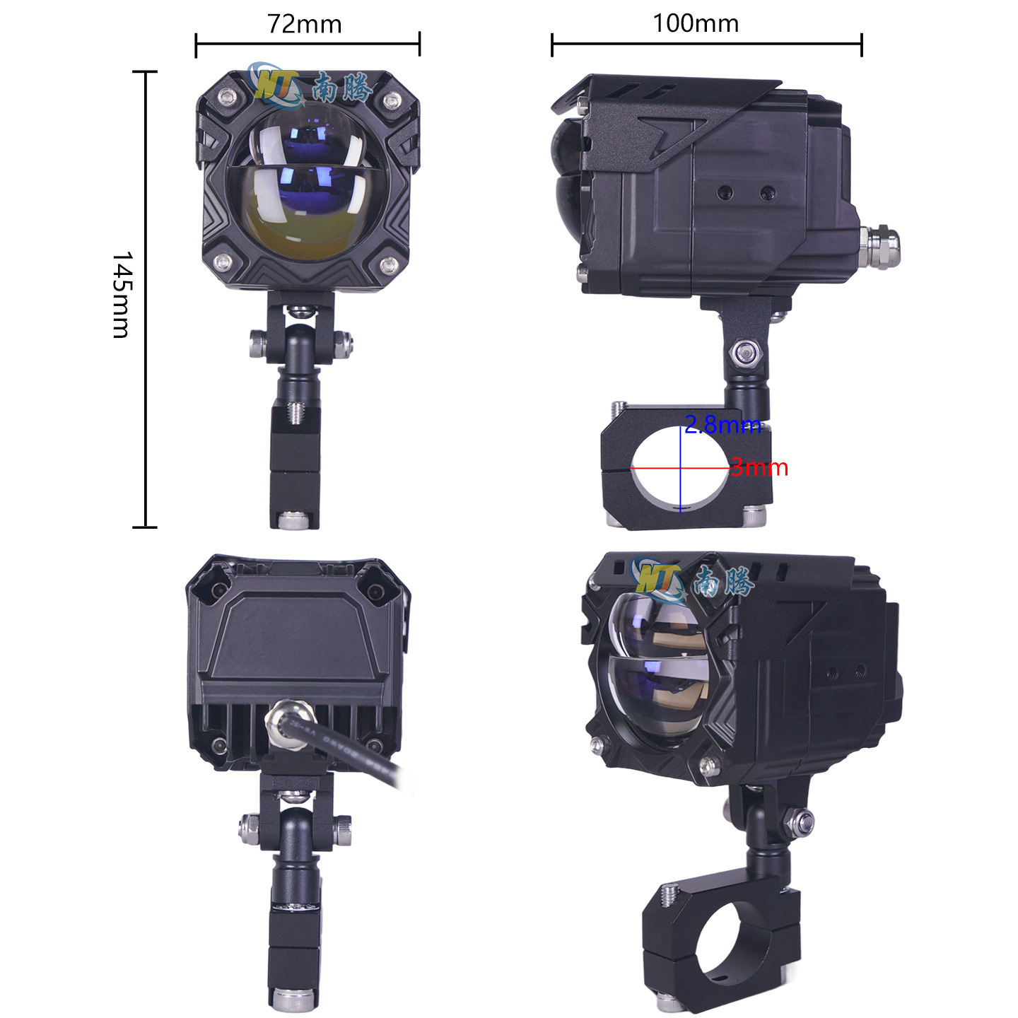 El futuro de los ojos de motocicleta eléctrica automóvil faro láser de alta luz faro láser de alta luz LED modificación externa image 3