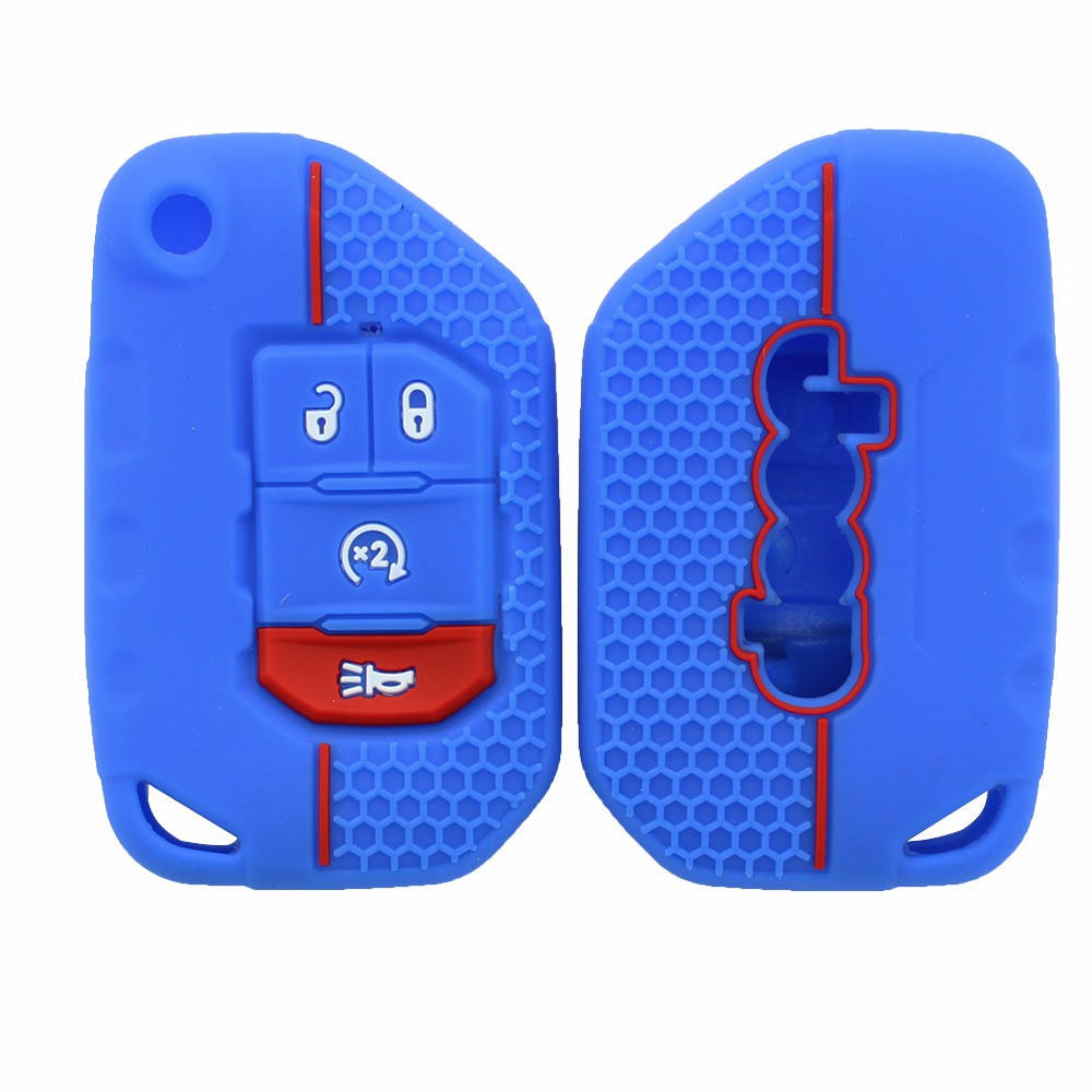 Suitable for JEEP Jeep New Wrangler Folding Remote Key Case Sahara JL Robin Hood Silicone Key Case