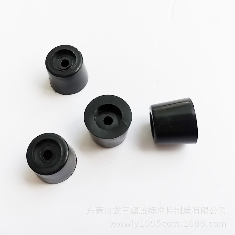 厂家现货塑胶凹形脚垫PVC橡胶脚垫灯具家具用防滑脚垫17*15*14