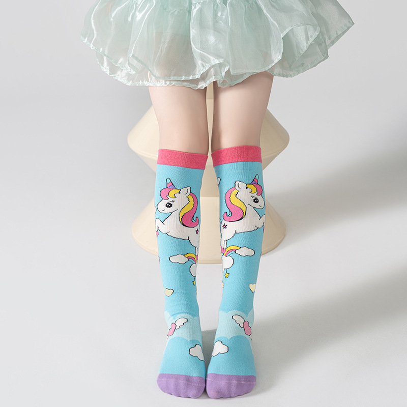 children's autumn cartoon knee socks