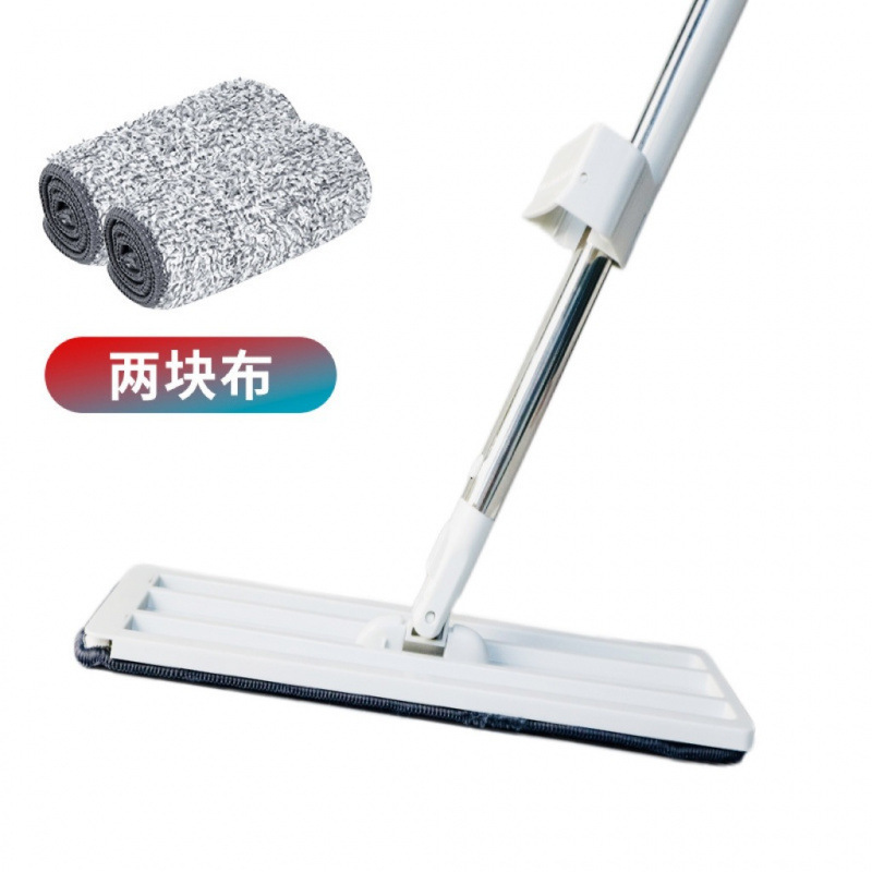新しいレイジーハンズフリーモップ回転式乾湿両用床吸収性モップ交換可能 35/42CM|undefined