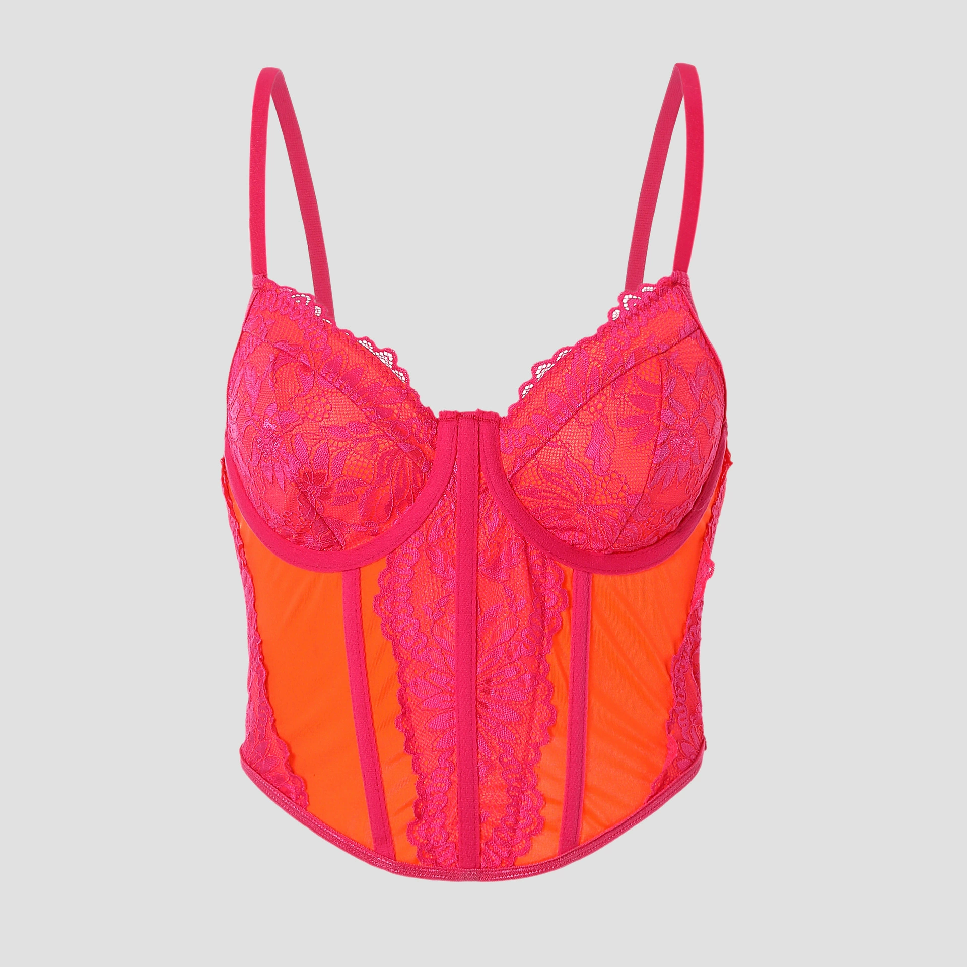 Трансграничные новые кружевные цветовые сексуальные уличные горячие девушки с открытой спиной с низким вырезом из стального кольца рыбья кость жилет 11168