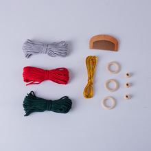 外贸圣诞DIY系列圣诞天使款四股棉绳3mm棉绳金丝线可定制厂家直供