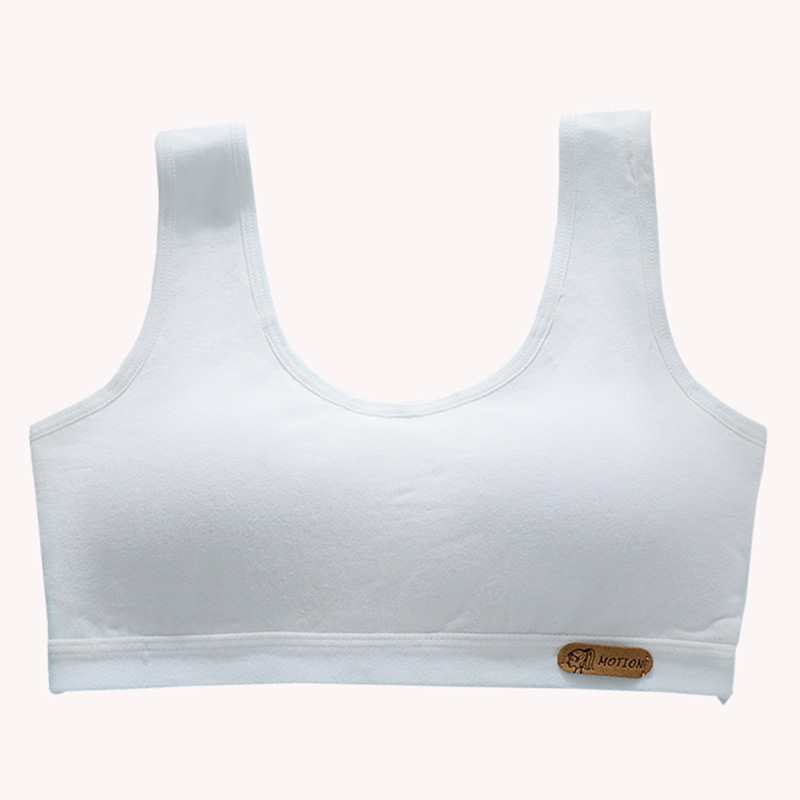 Período de desarrollo de la ropa interior de las niñas top de tubo de algodón puro estudiantes de secundaria estudiantes de la escuela primaria niñas adolescentes niños chaleco deportivo