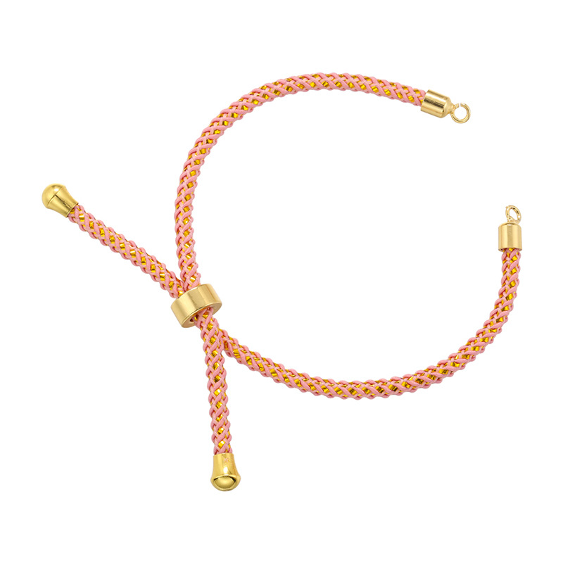 5g Weight Rope Jewelry Making Type Bracelets Classification 1 Piece Quantity rope, Brass Material Geometric Pattern Knitting Design Simple Style Style 1 Piece Simple Style Geometric Rope Brass Knitting Rope Jewelry Accessories 12