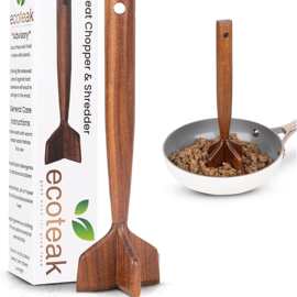 跨境木制捣碎器新款搅拌器耐用木肉磅厨房用具,烹饪小工具