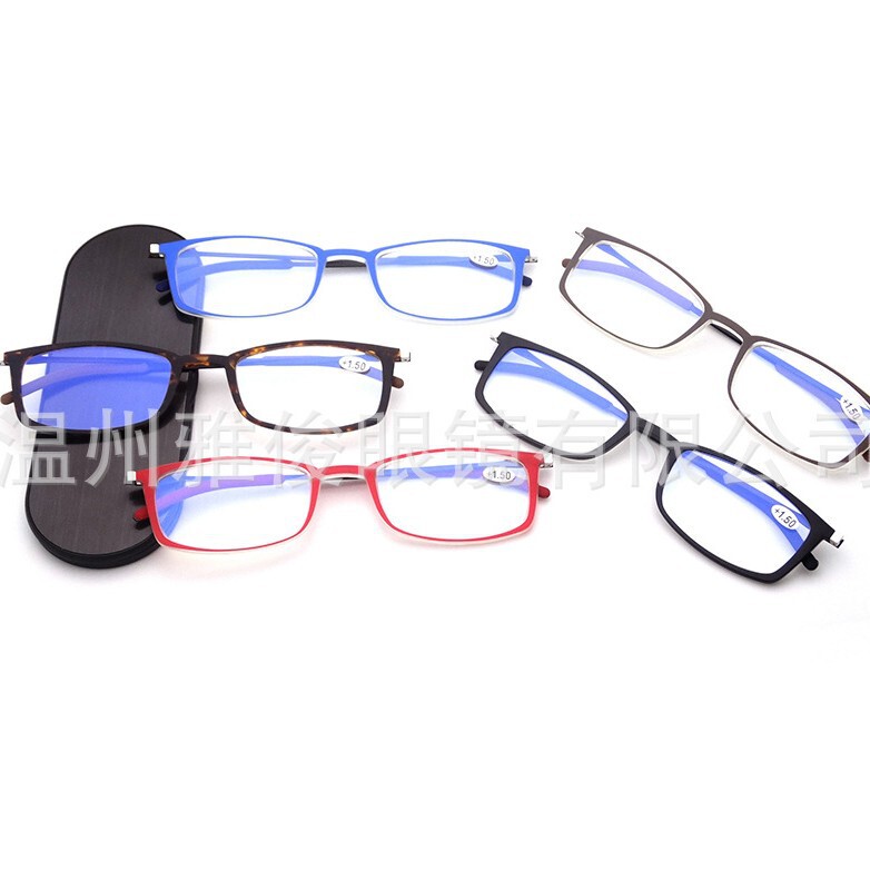New Anti-Blue Light High-Definition Reading Glasses for Men and Women, Fashionable Square Frame, Thin and Lightweight, Direct Supply from the Manufacturer, Retro Style New Anti-Blue Light High-Definition Reading Glasses for Men and Women, Fashionable Square Frame, Thin and Lightweight, Direct Supply from the Manufacturer, Retro Style