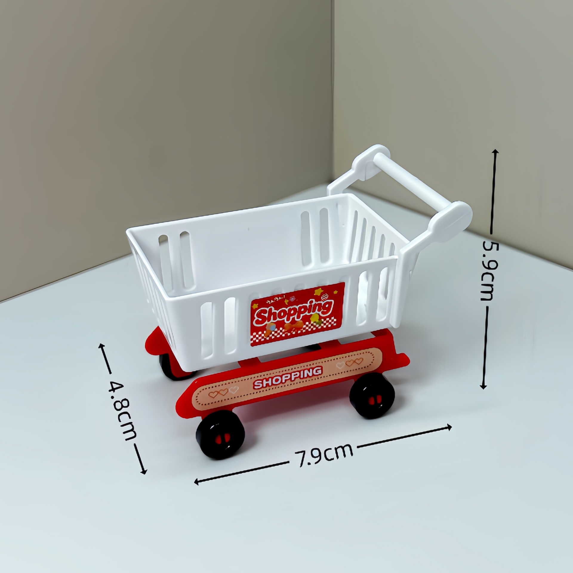 White shopping cart
