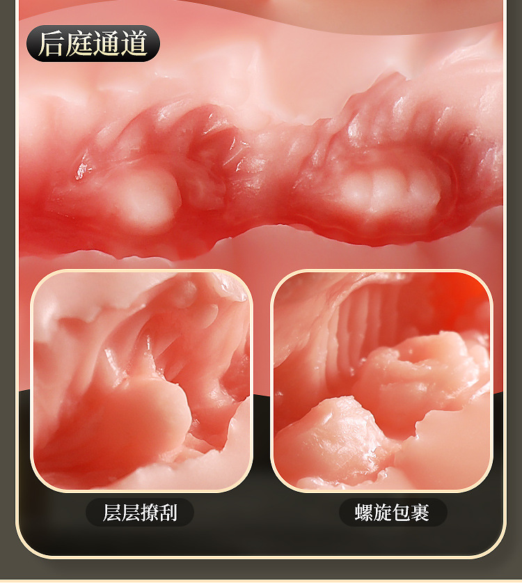 Male Masturbator Inverted Mold Half-Body Doll TPE Manual Skin Tone — detail image 29