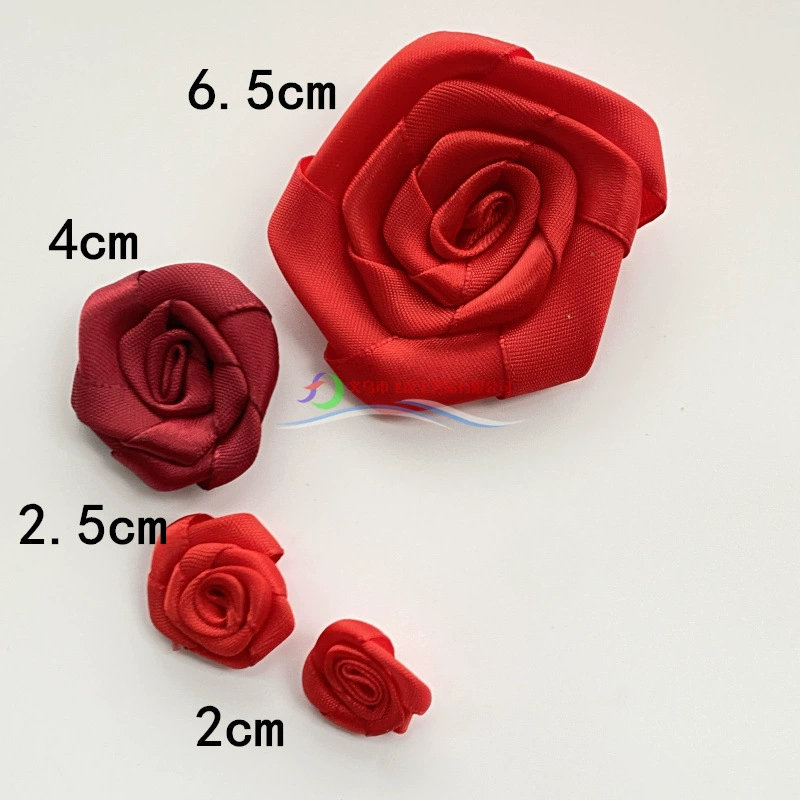 2,5/4/6,5 см полиэстер ручной работы с лентой в виде цветка розы аксессуары для одежды цветок аксессуары для одежды головной убор цветочек