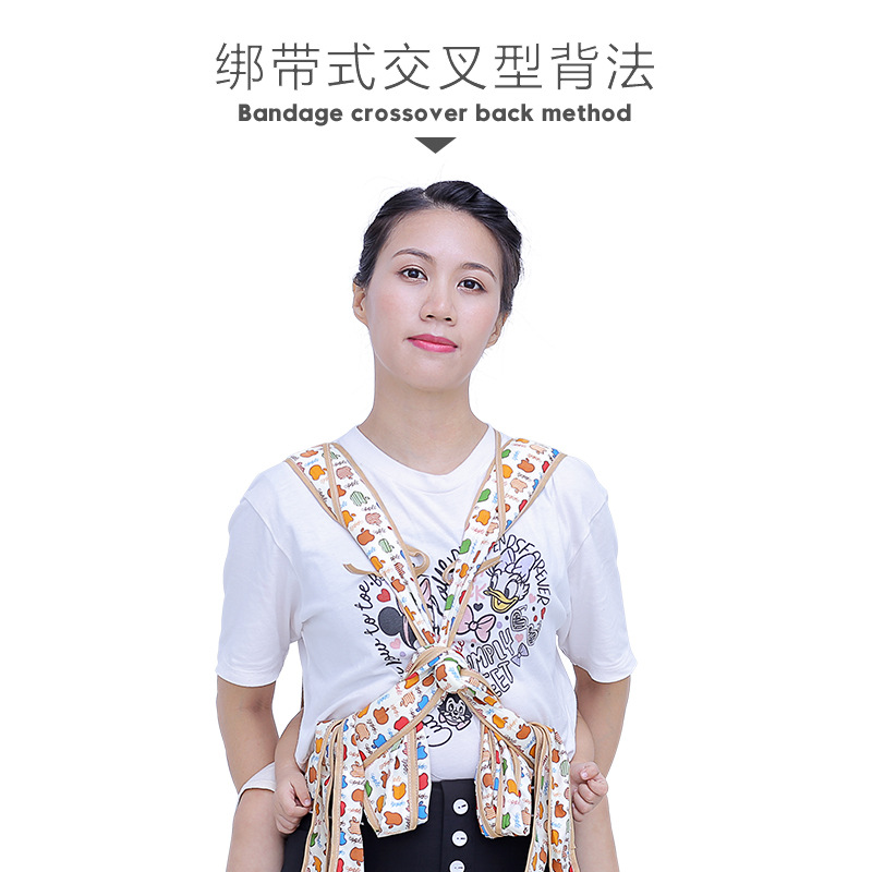 Direct Manufacturer Wholesale Traditional Four-Claw Simple Straps Front and Back Baby Carrier for Infants and Toddlers Old-Style