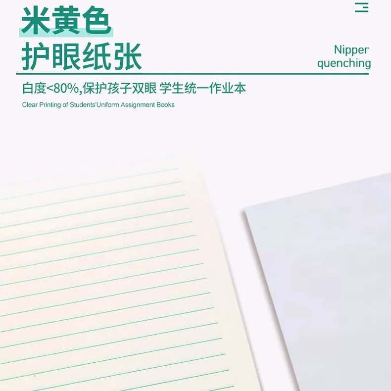 Double-sided calligraphy for elementary school students for teaching maths, increased thickness, scheduler, English