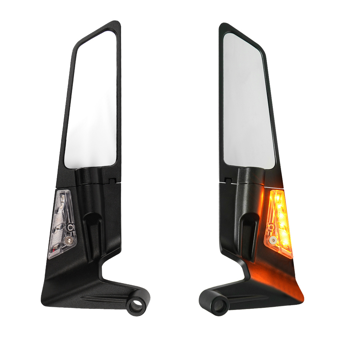 Espejo retrovisor de motocicleta con luz de dirección para Kawasaki Z1000 Z900 Z800 Z750 Z650 Z400