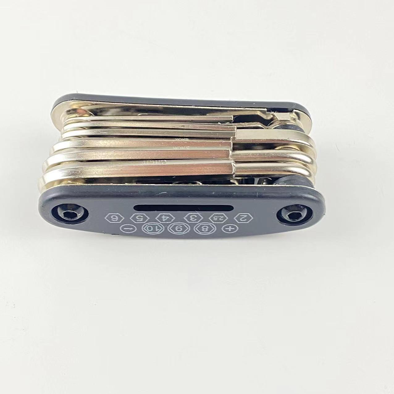 15-en-1 bicicleta de montaña multi-función de la herramienta/interior y exterior hexagonal destornillador llave/equipo de equitación combinación