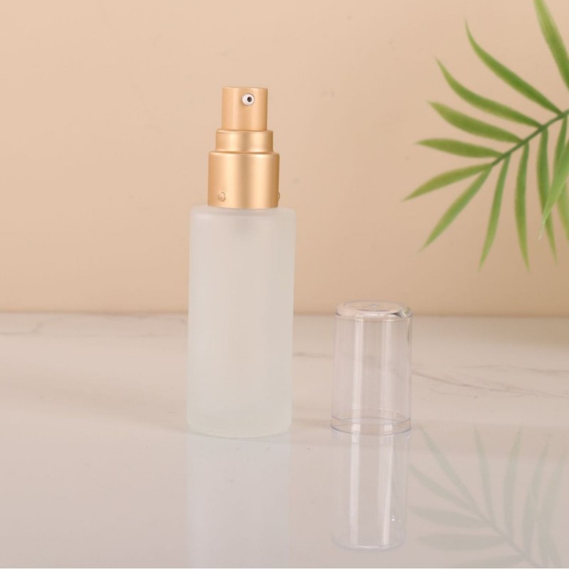 现货供应磨砂玻璃按压乳液瓶爽肤水瓶按压滴管瓶精华液瓶化妆品瓶|undefined