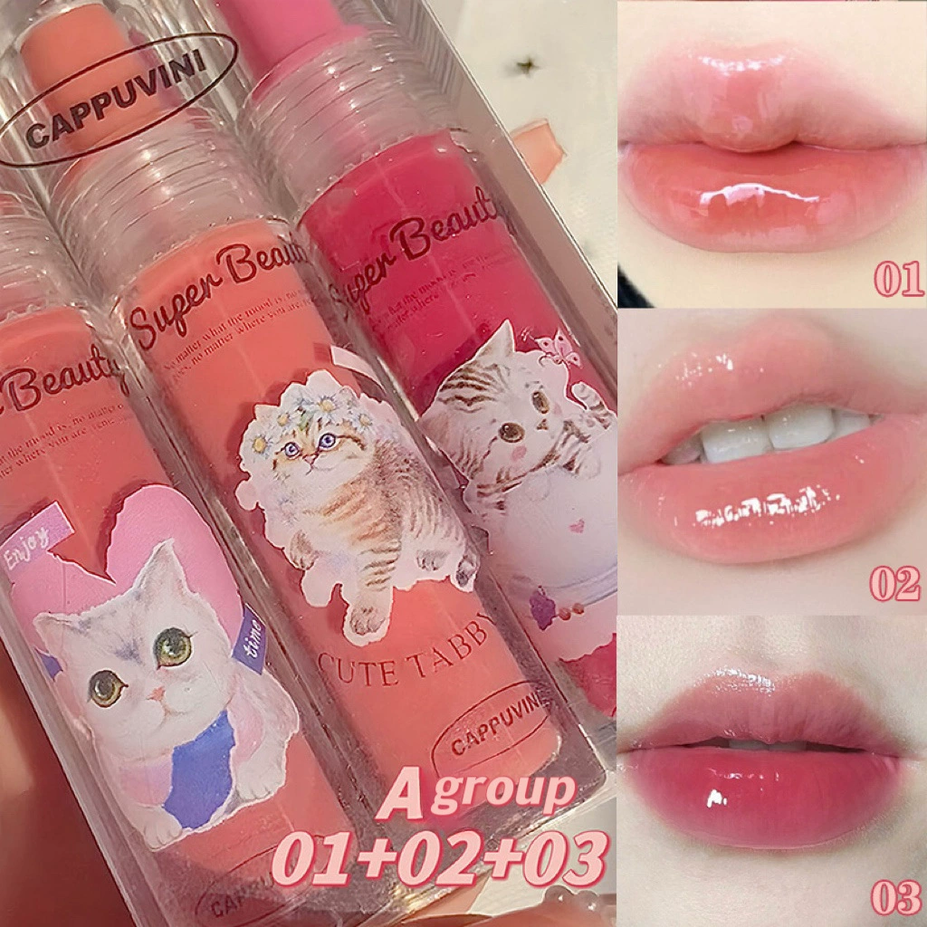 Блеск для губ (CAPPUVINI) CP178 котик, глянцевый оттенок, 3.5 г